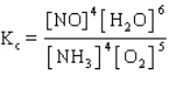<strong>The equilibrium constant expression for the reverse of the reaction given below is </strong> A) B) C) D) E)