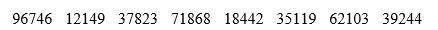<strong>You want to take an SRS of 50 of the 816 students who live in a college dormitory. You label the students 001 to 816 in alphabetical order. In the table of random digits you read the entries Another valid choice of labels for the 816 students is</strong> A) 000 to 816 in alphabetical order. B) 001 to 816 in order of the student ID numbers. C) 000 to 815 in alphabetical order. D) Both B and C are correct. E) Answers A, B, and C are correct.