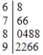 <strong>One of the following 12 scores Was omitted from the stemplot below: The missing score is</strong> A) 76 B) 88 C) 92 D) 96 E) 22666.