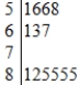 <strong>Which of the stemplots below correctly displays the following data values? 5)6 8.5 6.3 6.1 5.6 8.5 8.2 8.1 6.7 8.5 5.8 5.1 8.5</strong> A) B) C) D)