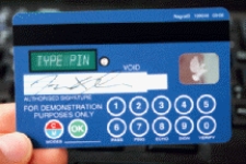<strong> The accompanying figure shows a(n)____ credit card.</strong> A)B2B B)B2C C)VND D)OTP