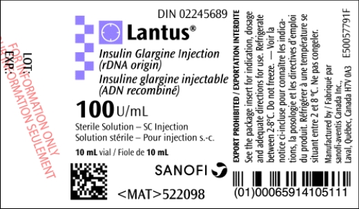Fill in the correct number. Order: Lantus U-100 insulin 68 units SUBCUT daily at 8:00 AM Available: Administer ______ units