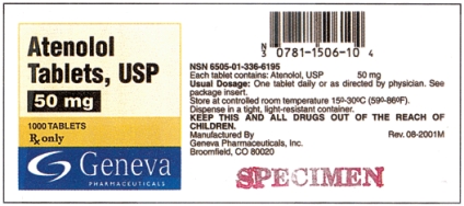 Order: Atenolol 100 mg p.o.daily Available: a.Which dosage of atenolol would you use and why? _______________ b.How many tablets will you give? _____ tab(s)