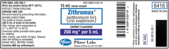 Order: Zithromax 160 mg p.o.daily Available: Dosage: _____