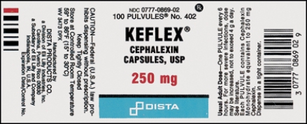 <strong>Ordered: Keflex 0.5 g PO stat. </strong> A)What is the generic name of this medication? B)What is the concentration of this medication? C)Write the appropriate conversion formula: How many capsules will you give? D)Estimated dose: (Move the decimal point to estimate.) E)Verify with a DA-style equation: F)Evaluation