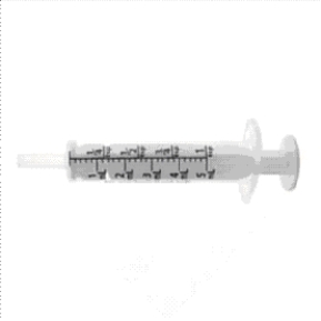 <strong>Ordered: Vancomycin HCl 0.25 g IV q 6 h in a compatible solution,for a patient with a severe infection. Available: </strong> A)Estimated dose: more or less than drug concentration after reconstitution B)How many mL of Vancomycin sol will the nurse withdraw after the first dilution before further dilution by adding to IV? DA equation: C)Evaluation.Indicate the dose with an arrow on the appropriate syringe below: