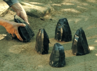 <strong>The igneous rock in the figure below has what type of texture? </strong> A)glassy B)aphanitic C)phaneritic D)porphyritic E)none of the above