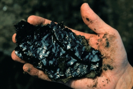 <strong>The largest tar sand deposits with rock such as shown in the photograph,are in _____. </strong> A)Saudi Arabia B)Alaska C)Alberta D)Montana E)Vancouver