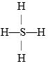 <strong>were allowed to react with atoms of hydrogen (atomic number 1), which of the molecules below would be formed?</strong> A)S-H B)H-S-H C) D) E)