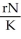 <strong>Logistic growth of a population is represented by dN/dt =</strong> A)   B)rN C)rN (K + N) D)rN   E)rN   <div style=padding-top: 35px> 