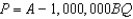 <strong>In Homogenia everyone is the same.Demand for apples is P = A - Bq for each of its 1 million citizens.Market demand for apples in Homogenia is given by the equation</strong> A)   B)     C)   D)     <div style=padding-top: 35px> 