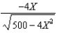 <strong>Suppose goods X and Y are produced along a production possibilities frontier 4X<sup>2</sup> + Y<sup>2</sup> = 500 and they are perfect substitutes such that U = X + Y.The slope of the production possibilities frontier is .How much X should be produced?</strong> A) 0 B) 5 C) 10 D) 20