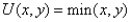 <strong>Which of the following utility functions best represents the idea that two goods,x and y,are perfect complements?</strong> A) B) C) D)