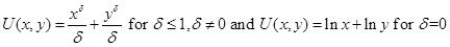 <strong>concern the CES utility function: For this utility function smaller values for Imply:</strong> A)increasingly concave indifference curves. B)increasingly convex indifference curves. C)indifference curves that are convex,linear,and then concave. D)indifference curves that are concave,linear,and then convex.