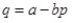 <strong>Consider the linear demand curve   This demand curve will have a price elasticity of demand of -1 when price is equal to:​</strong> A)​   B)​   C)​   D)​   <div style=padding-top: 35px> 