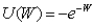 <strong>Which of the following utility functions exhibits constant absolute risk aversion?</strong> A) B) C) D)