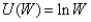 <strong>Which of the following utility functions exhibits constant relative risk aversion?</strong> A) B) C) D)