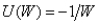 <strong>Which of the following utility functions would indicate the most (relative)risk-averse behavior?</strong> A) B) C) D)