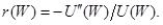 <strong>The formula for the Pratt measure of risk aversion is:</strong> A) B) C) D)