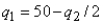 <strong>Consider a version of the Tragedy of the Commons in which herder 1 and 2 simultaneously choose to graze quantities of sheep And ,respectively.If herder 1's payoff function is ,his or her best response function is:</strong> A) B) C) D)