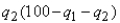 <strong>Consider a version of the Tragedy of the Commons in which herder 1 and 2 simultaneously choose to graze quantities of sheep And ,respectively,and in which the payoff functions are For 1 and For 2.The Nash equilibrium is </strong> A)100. B)60. C)40. D)33.3.
