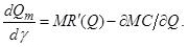 <strong>A monopolist has marginal revenue And marginal cost ,where Is some factor shifting marginal costs up.Applying comparative-static analysis to the profit-maximization condition What can be learned about the effect of On monopoly output,or in mathematical terms,what can be learned about the derivative ? I. II. III. ,if the monopolist's profit function is concave. IV. ,if the monopolist's profit function is concave.</strong> A)I and III B)II and III C)I and IV D)II and IV