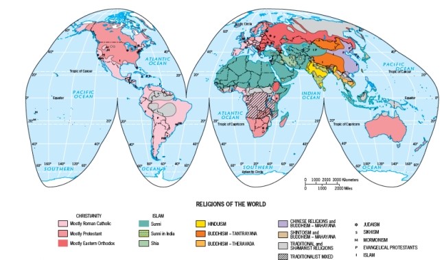 <strong>Figure G-10 shows that is the most dominant religion in the northern part of Africa: </strong> A) Shia Islam B) Sunni Islam C) Traditional and Shamanist faiths D) Roman Catholicism E) Hinduism
