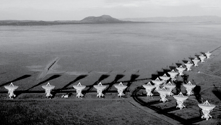 The image below shows the Very Large Array in New Mexico.Radio telescopes are often used in interferometric arrays to increase light gathering power.