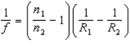 <strong>A lens has a focal length of 60 cm in air.If this lens were immersed in water,what focal length would result? The index of refraction of the lens is 1.500 and that of water is 1.333.The focal length of a thin lens with index n<sub>1</sub> submerged in a liquid with index n<sub>2</sub> is given by the modified lens maker's formula: .</strong> A)240 cm B)68 cm C)53 cm D)15 cm