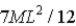 <strong>A uniform rod of length L and mass M is pivoted about one end.Attached to the rod is a mass M at its midpoint and at the end opposite the pivot is another mass M.What is the moment of inertia of this configuration about the pivot?</strong> A) B) C) D)