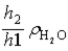 <strong>A U-tube is partially filled with water and then an immiscible liquid is added to the right side.The top of the liquid is a distance h<sub>1</sub> above the level of interface between the liquid and water.On the left side of the tube the top of the water is a distance h<sub>2</sub> above the liquid-water interface on the right side.What is the density of the liquid in terms of the density of water ? Note that h<sub>2</sub> < h<sub>1</sub>.</strong> A) B) C) D)