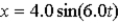 <strong>If a simple harmonic motion is described by ,what is the period of oscillation and what is the maximum speed during the oscillation? Assume SI units.</strong> A) B) C) D)