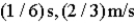 <strong>If a simple harmonic motion is described by ,what is the period of oscillation and what is the maximum speed during the oscillation? Assume SI units.</strong> A) B) C) D)