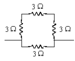 What is the equivalent resistance for these 3.00-Ω resistors?
