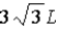 <strong>A length L of wire has a voltage V across its ends while a current I runs through the wire.If a voltage 3V were applied to another length of this same wire from the same coil and the same current were found to run through it,what is the length of this second wire?</strong> A) B) C) D)