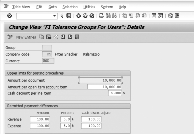 As part of the ______ process,a company can define any number of tolerance groups with a range of limits,and can then assign employees to these tolerance groups.