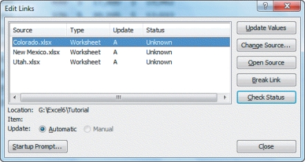   -Click the button marked ____ in the accompanying figure to fix broken links.