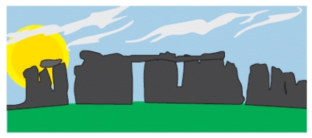 With vector graphics,like the one found in the accompanying figure,objects may be layered over other objects.