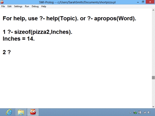 -In the language shown in the accompanying figure,finding a value for a variable is referred to as ____.