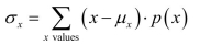 For a discrete random variable,  