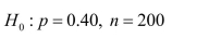 Assuming a random sample from a large population, for which of the following nullhypotheses and sample sizes is the large-sample z test appropriate? Show thecalculations leading to your responses. a) b)
