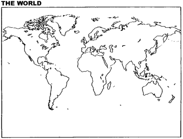 Please use this outline map of the world to answer the question(s).   What were some of the negative consequences first of the agricultural revolution and later of the development of civilization?<div style=padding-top: 35px> 
