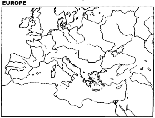 Instructions: Please use this outline map of Europe to answer the question(s). -Locate and label the members of the North Atlantic Treaty Organization.