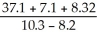 What is the answer to the correct number of significant figures of the following calculation?