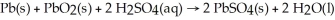 <strong>The chemical reaction occurring during the discharge of a lead storage battery can be represented by the equation: What mass of lead sulfate would result from the complete reaction of 41.4 g of lead?</strong> A)57.6 g B)60.5 g C)105 g D)115 g E)121 g