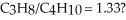 <strong>What mass of oxygen gas would be consumed by the complete combustion of 7.5 g of a mixture of propane (C<sub>3</sub>H<sub>8</sub>)and butane (C<sub>4</sub>H<sub>10</sub>)in the mole ratio of </strong> A)3.9 g B)11 g C)14 g D)21 g E)27 g
