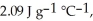 The enthalpy change for converting 10.0 g of ice at -25.0 °C to water at 80.0 °C is ________ kJ.The specific heats of ice,water,and steam are     And   Respectively.For   O,   = 6.01 kJ mol<sup>-1</sup>,and  .
