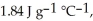 The enthalpy change for converting 10.0 g of ice at -25.0 °C to water at 80.0 °C is ________ kJ.The specific heats of ice,water,and steam are     And   Respectively.For   O,   = 6.01 kJ mol<sup>-1</sup>,and  .