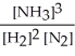 <strong>Write the equilibrium constant expression for the following reaction: N<sub>2</sub>(g)+ 3 H<sub>2</sub>(g)⇌ 2 NH<sub>3</sub>(g)</strong> A)   B)   C)   D)   E)   <div style=padding-top: 35px> 