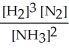 <strong>Write the equilibrium constant expression for the following reaction: N<sub>2</sub>(g)+ 3 H<sub>2</sub>(g)⇌ 2 NH<sub>3</sub>(g)</strong> A)   B)   C)   D)   E)   <div style=padding-top: 35px> 